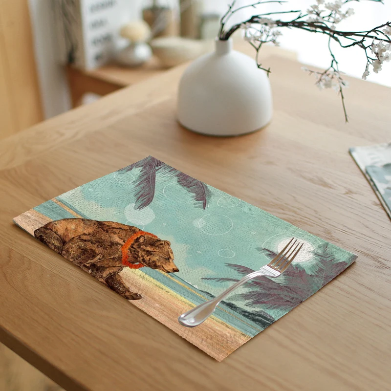 Красивые Мультяшные салфетки из лисы и розовой свиньи для свадьбы полотенца с