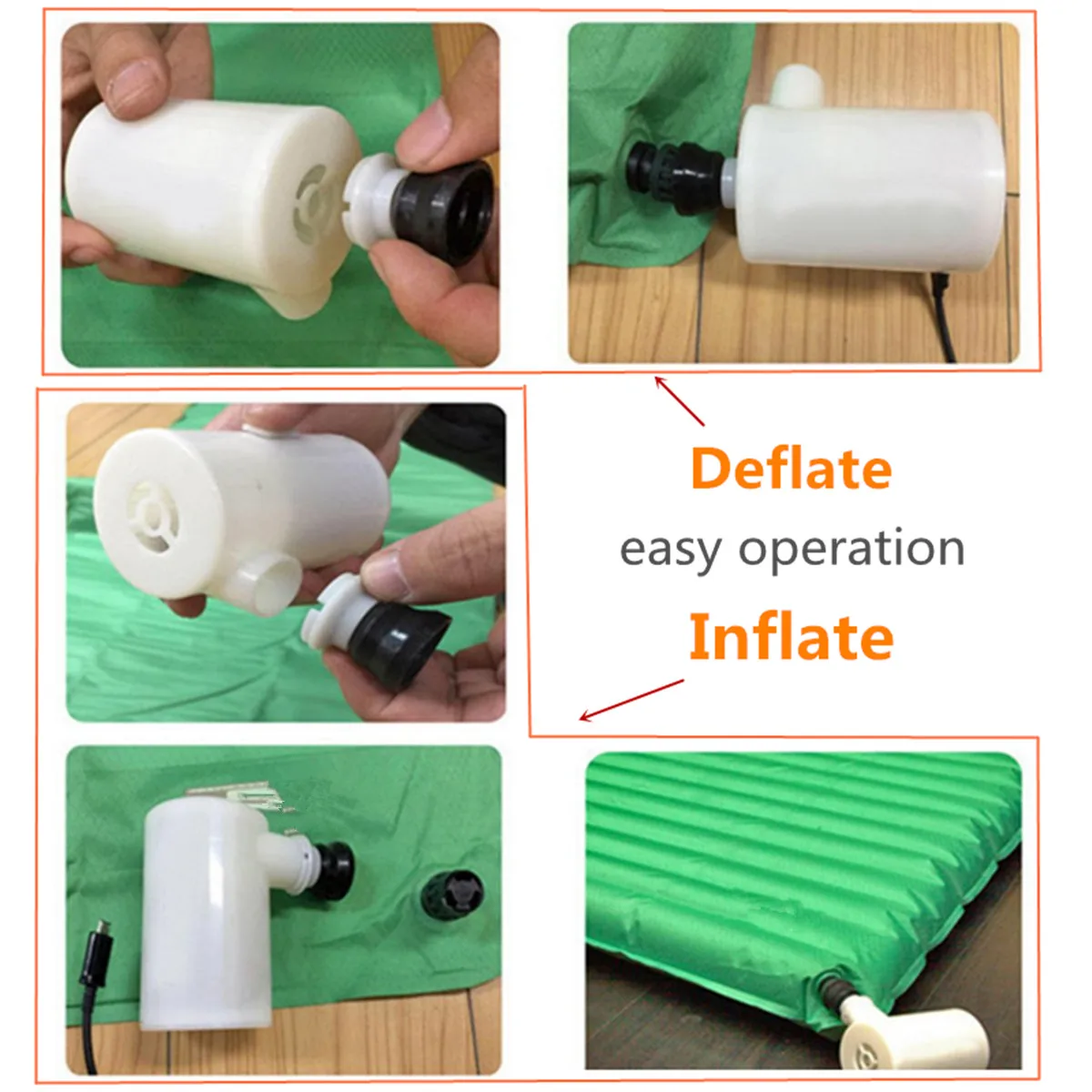 

Auto Cigarette Lighter Car Electric Air Pump For Camping Air Bed Inflate Inflator Air Pump Inflatable Boat Pump for Mattress
