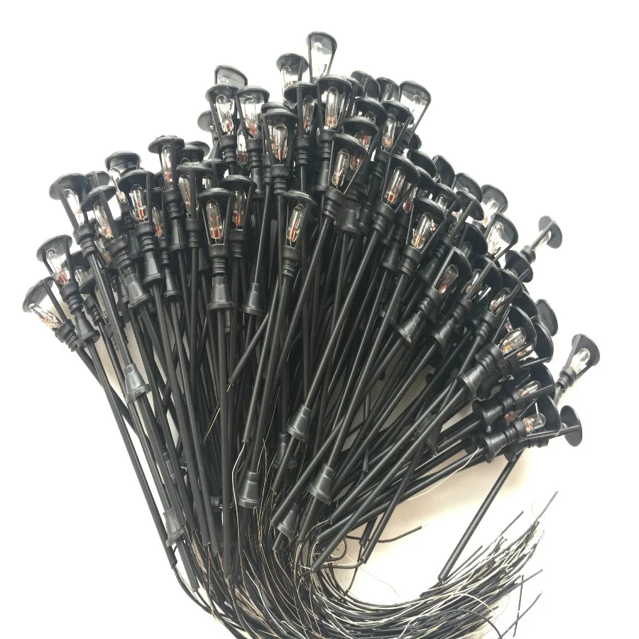 10pcs Single Head Scale Lampposts Train N Lights Model Street Lamps Building |