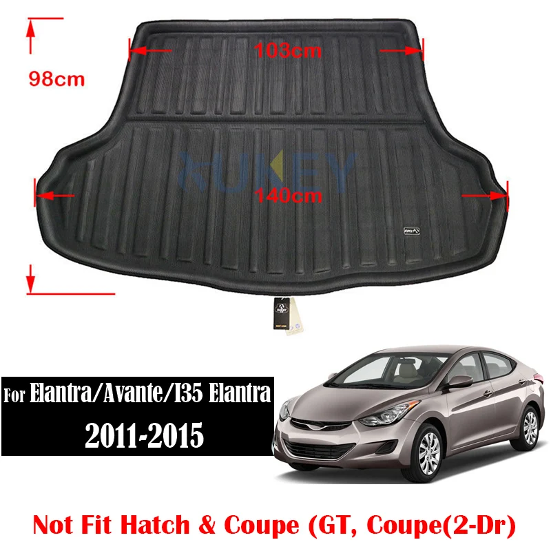 11-15 Elantra Avante XUKEY поддон багажника для hyundai I35 Elantra Avante AD Sonata IX35 Tucson Santa Fe DM 2010- с учетом заднего багажника - Название цвета: 11-15 Elantra Avante
