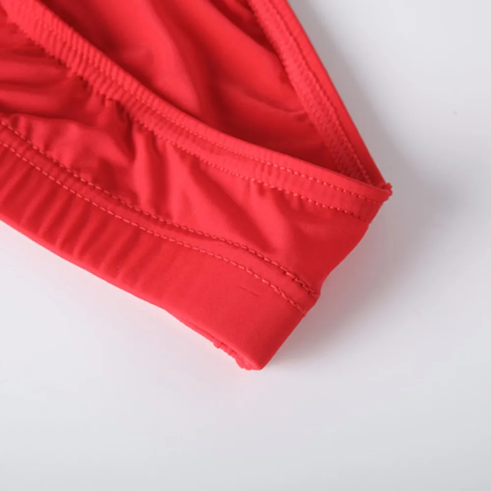 Сексуальные мужские короткие дышащие ультратонкий гладкий Ice Silk Brief U выпуклые