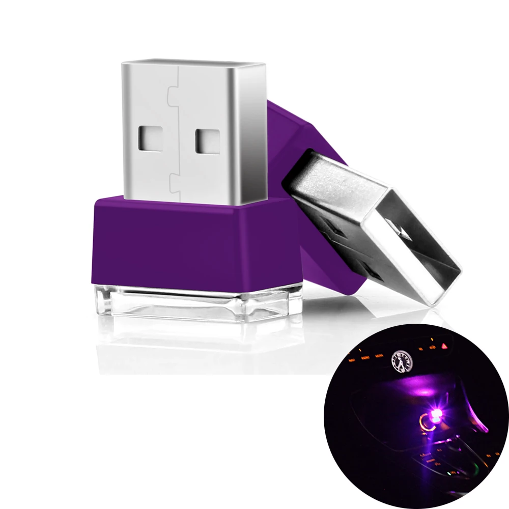 Автомобильный стиль USB декоративная лампа освещение светодиодные атмосферные