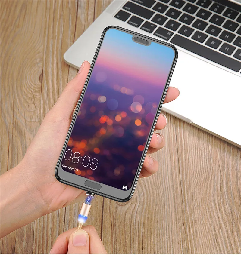 Moskado Магнитный кабель передачи Micro USB C адаптер быстрой зарядки type-C магнитное