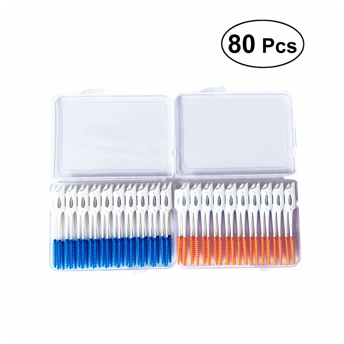 

80Pcs Soft Plastic Gums Gingival Interdental Brush Massage Toothpick Toothbrush Floss Dental Flosser Pick Tooth Clean Tool