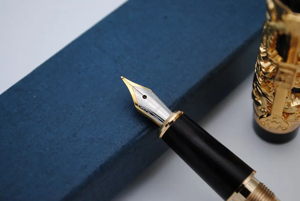 Перьевая ручка JINHAO с изображением китайского дракона и феникса перьевая