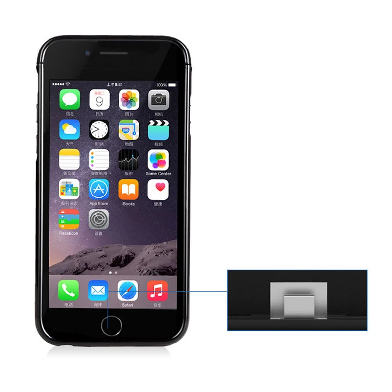 Высокое качество 4000 мАч внешний аккумулятор зарядное устройство чехол для iPhone5 5S