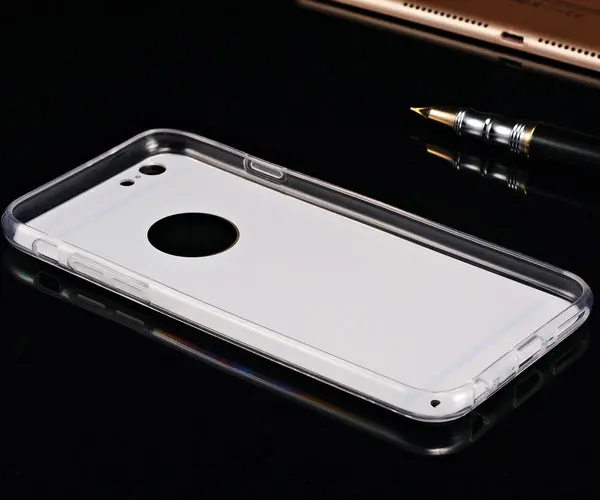 Мягкий тонкий чехол для iPhone 6 Plus / 6S рамка из ТПУ + высокоэластичная Пластиковая