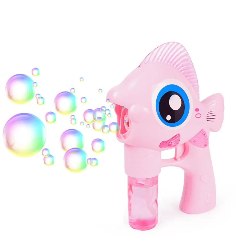 Ручной Электрический EcoFish форма Bubble Maker с водой игрушка для детей Веселые детские