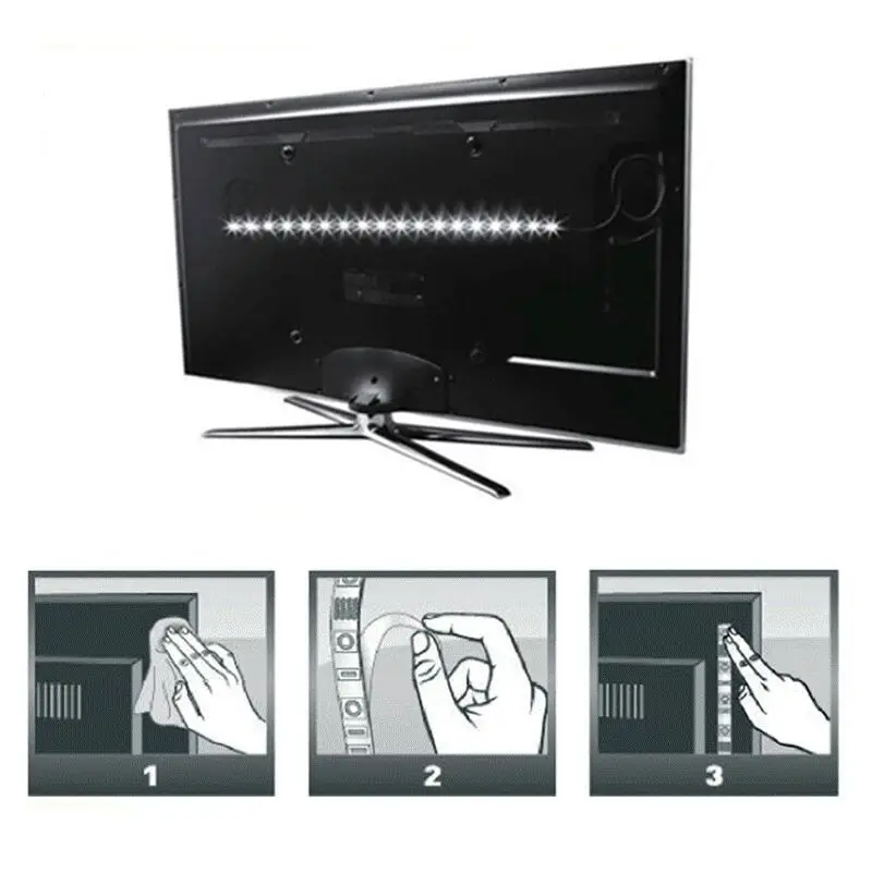 Светодиодный светильник SMD3528 с usb кабелем 5 В 50 см 1 м 2 3 4 м|led stripe light|tv background lightled strip