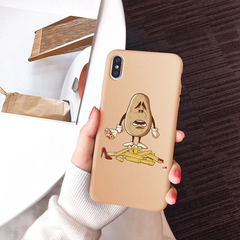 Забавный чехол для Iphone 7 6 6s 6Plus 8 Plus из силикона и мягкого ТПУ Xs Max | Мобильные