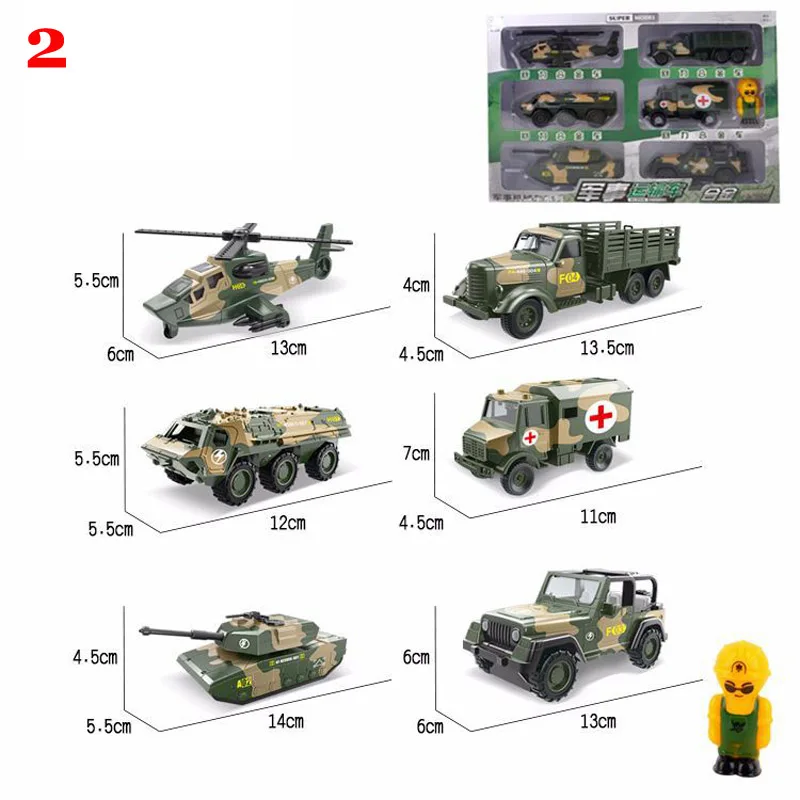 LEOOFU 6 шт./компл. игрушки сплава автомобилей отступить грузовик