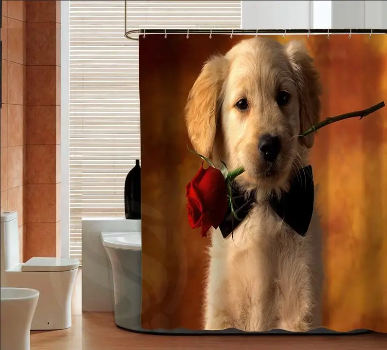 

Modern Dog New Classicalcustom Shower Curtain Bathroom Best Decor Free Shipping MORE SIZE SQ0422-ZHH-02