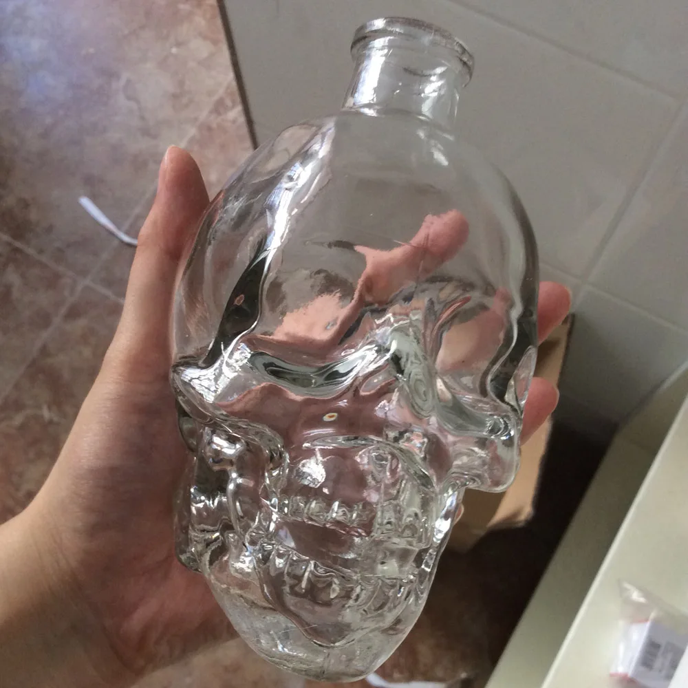 Американские Чердаки Прозрачные Стеклянные Настенные светильники с черепом для