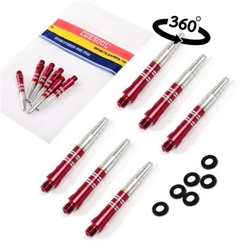 35mm 6pcs 6/3 шт. 2BA Дротика s валы для Профессиональные алюминиевые дротики валы аксессуары для игры в дартс синий черный, красный - Цвет: 35mm 6pcs