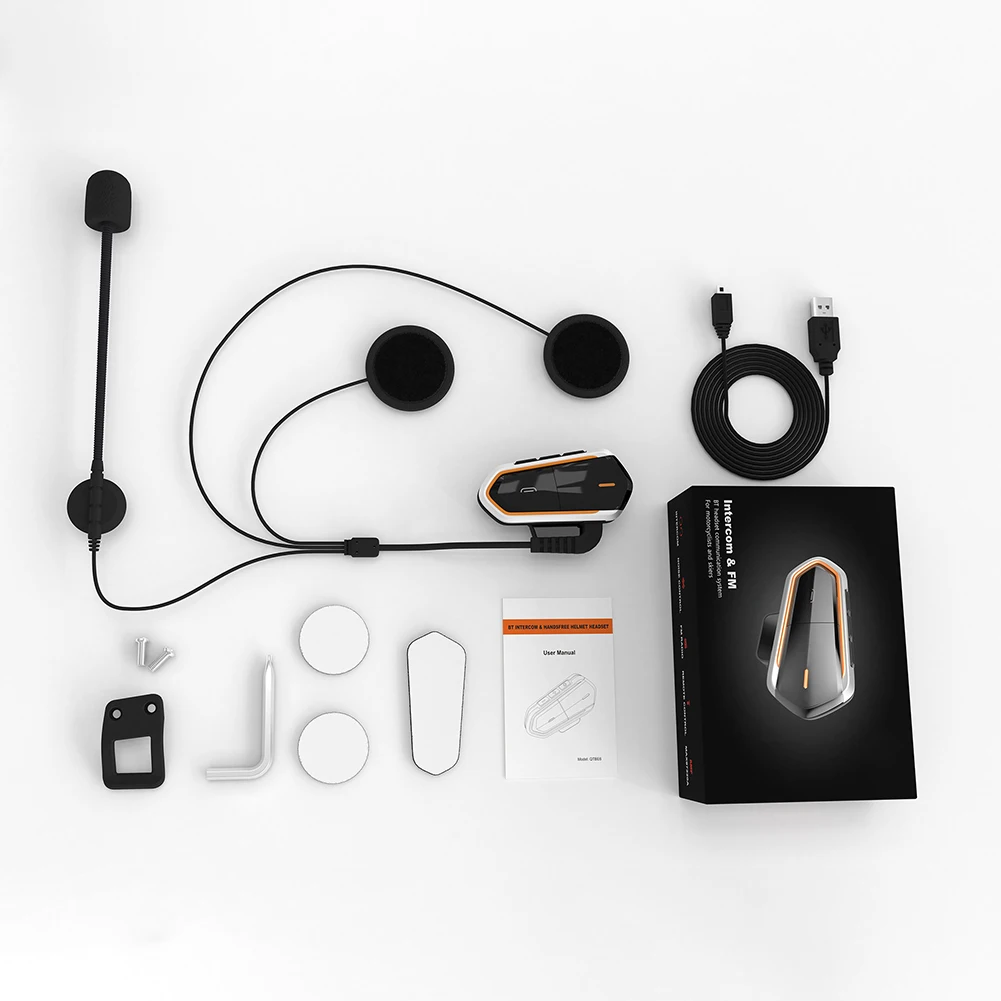 Bluetooth Интерком мотоциклетный шлем Переговорная гарнитура водонепроницаемый
