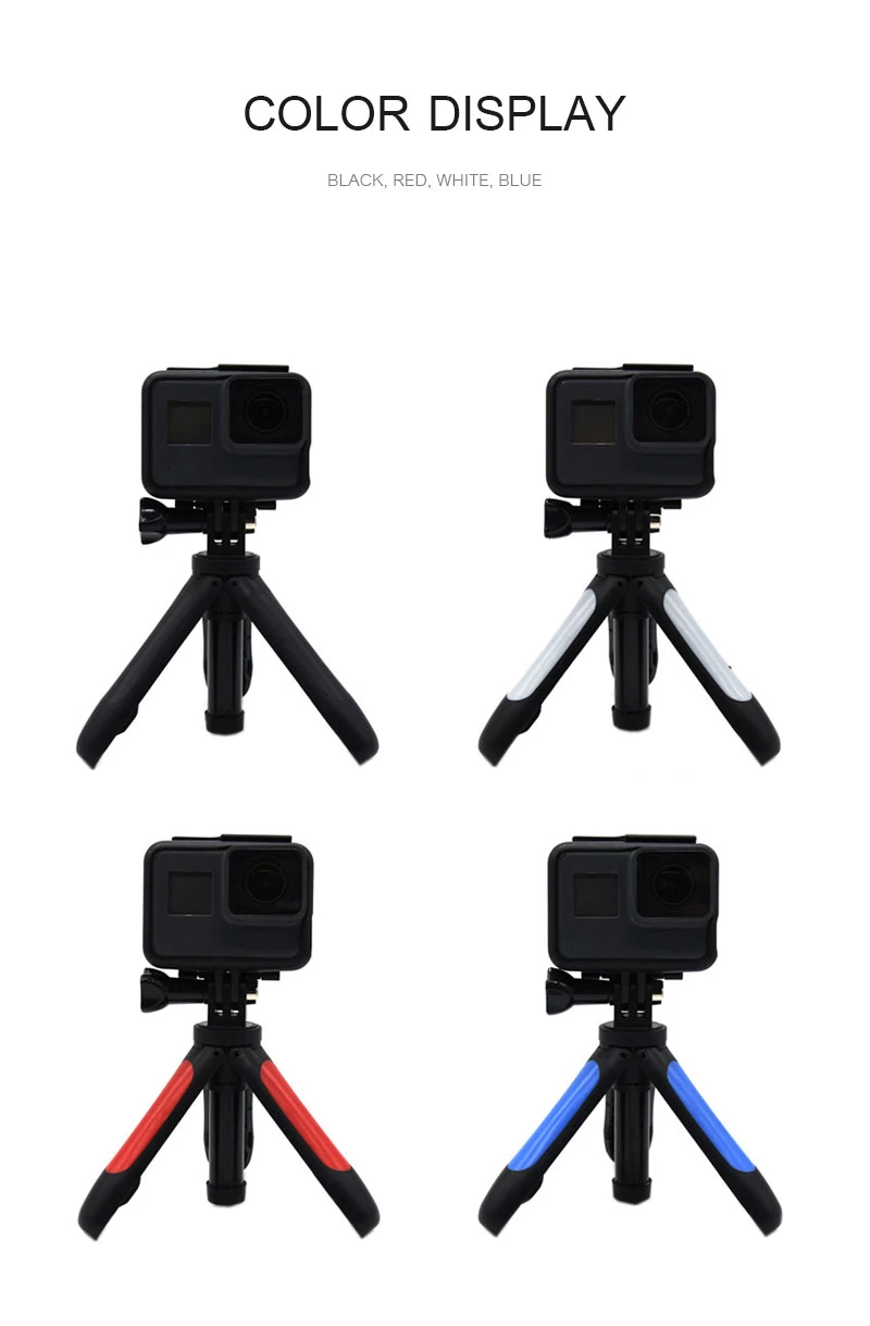 Мини-штатив для селфи, выдвижной монопод, крепление для GoPro Hero 7 6 5 4 3+ SJ4000 Xiaomi YI 4K sony, аксессуары для экшн-камеры