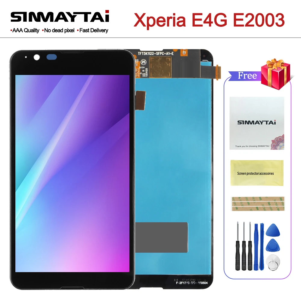 ЖК дисплей 4 7 дюйма для SONY Xperia E4G E2003 E2033 сенсорный экран с рамкой дигитайзер в