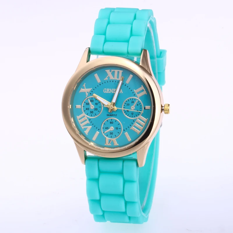 Gelfashion наручные часы для женщин Пряжка круглые Ложные три глаза кварцевые