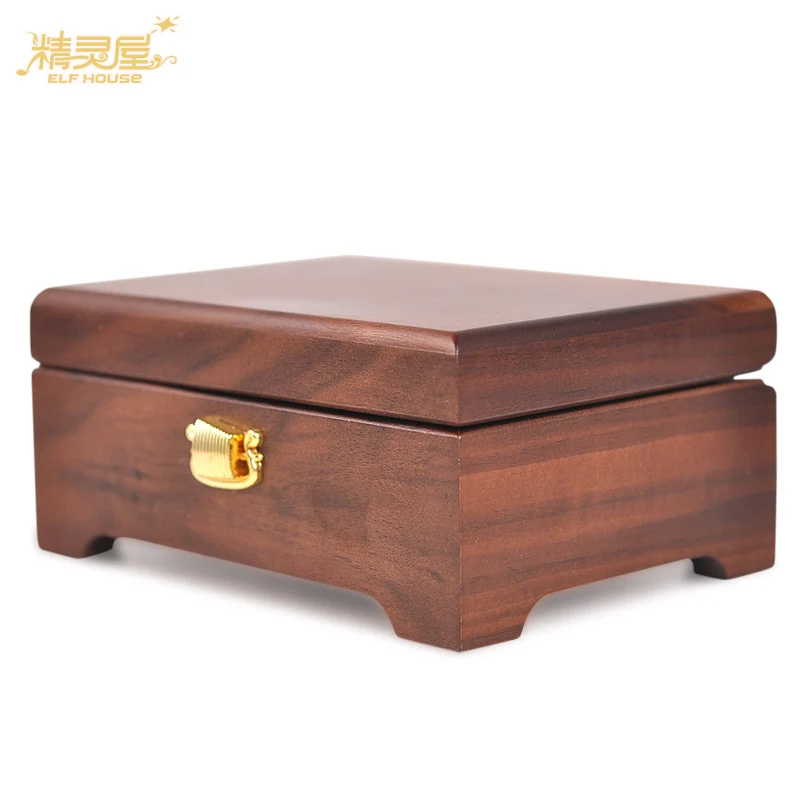 Подарок на день рождения Высококачественная музыкальная шкатулка из массива