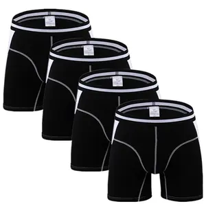 4pcs/lot Men Underwear Long Boxers Male Panties Boxershort Calzoncillos Mens Underpants Man Boxer Ho in USA (United States)