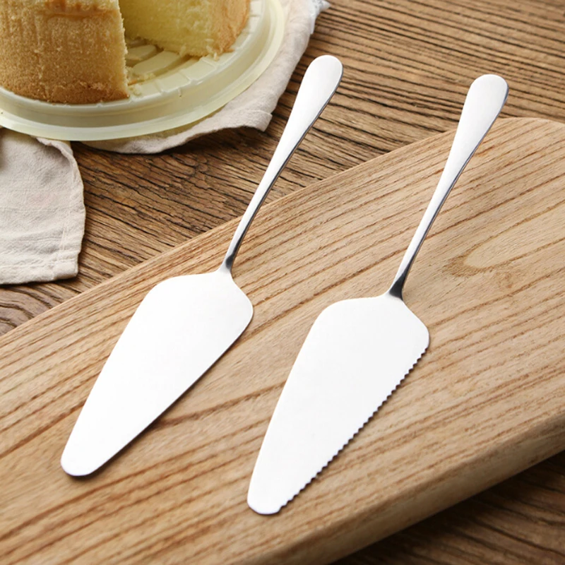 

1Pc Cake Shovel Knife Pie Pizza Cheese Server Cake Divider Knives Stainless Steel Serrated Edge Cake Server Baking Tools