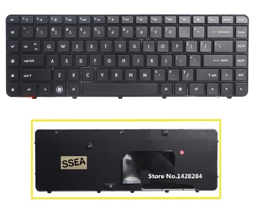 

SSEA New Laptop US Black Keyboard For Hp Pavilion DV6-3000 DV6Z-3000 DV6-3134 DV6-3100 DV6Z -3100 DV6-3200