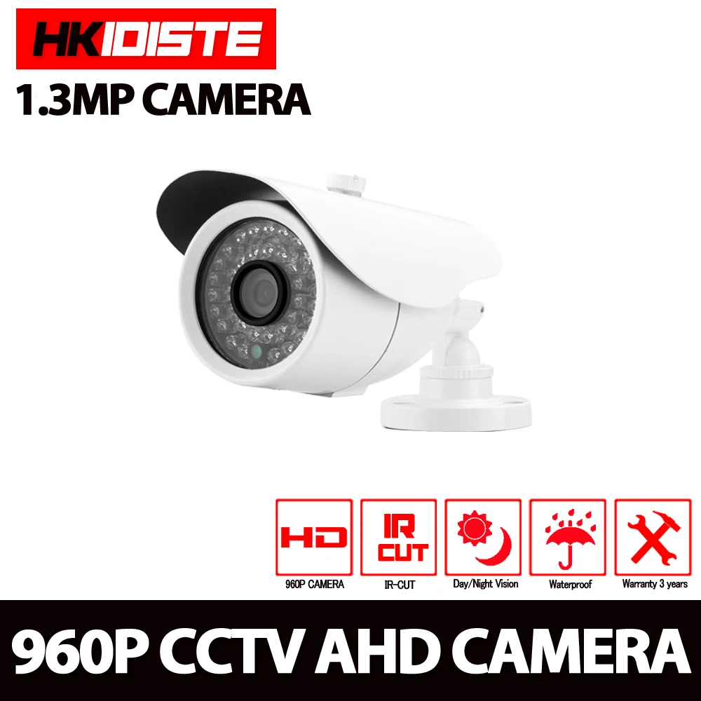 Высококачественная AHD камера HKIXDISTE цветная CCD 2500TVL 1.3MP 36 ик светодиод ночное