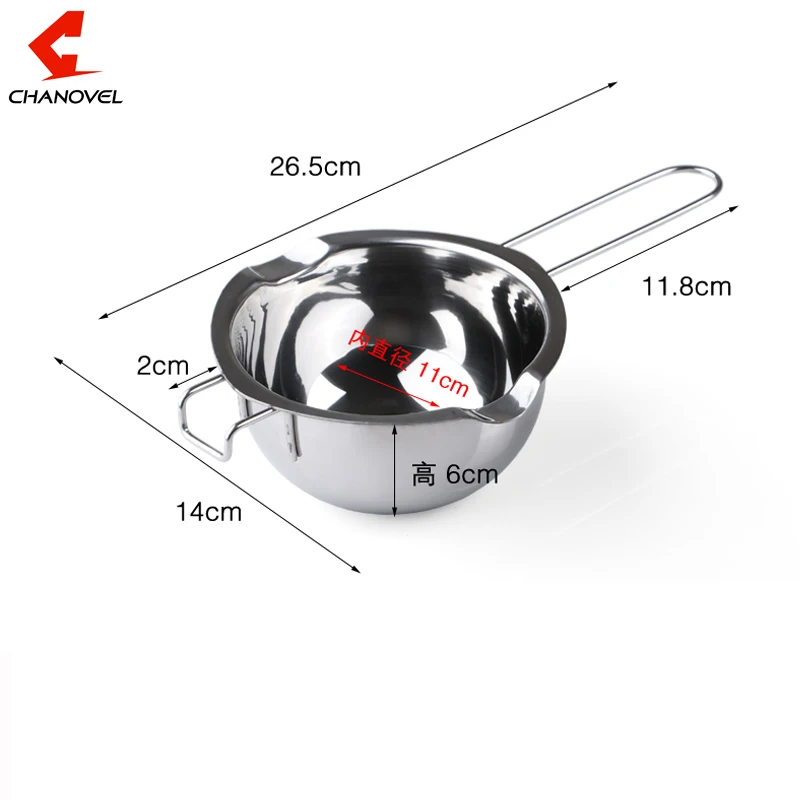 Горячая Распродажа шоколадный кастрюль из нержавеющей стали с подогревом