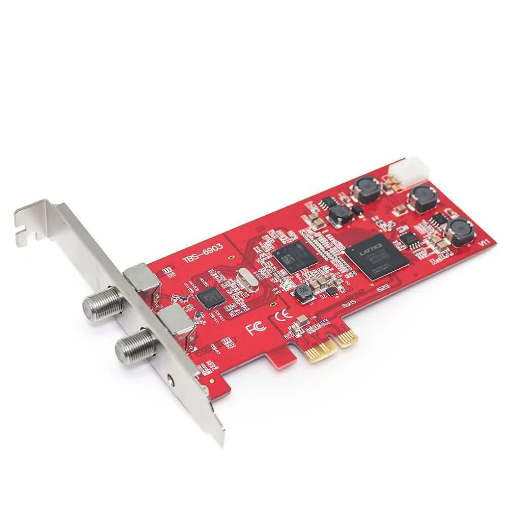 TBS 6903 Профессиональный DVB S2 двойной тюнер PCI e карта CCM/VCM/ACM 16apsk/32apsk|dual tuner|dvb-s2 dual