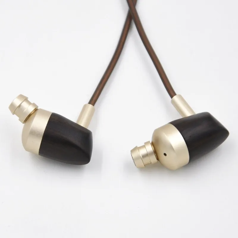 2017 Blon B3 Новые динамические и арматурные 2 шт. деревянные наушники HIFI черное дерево