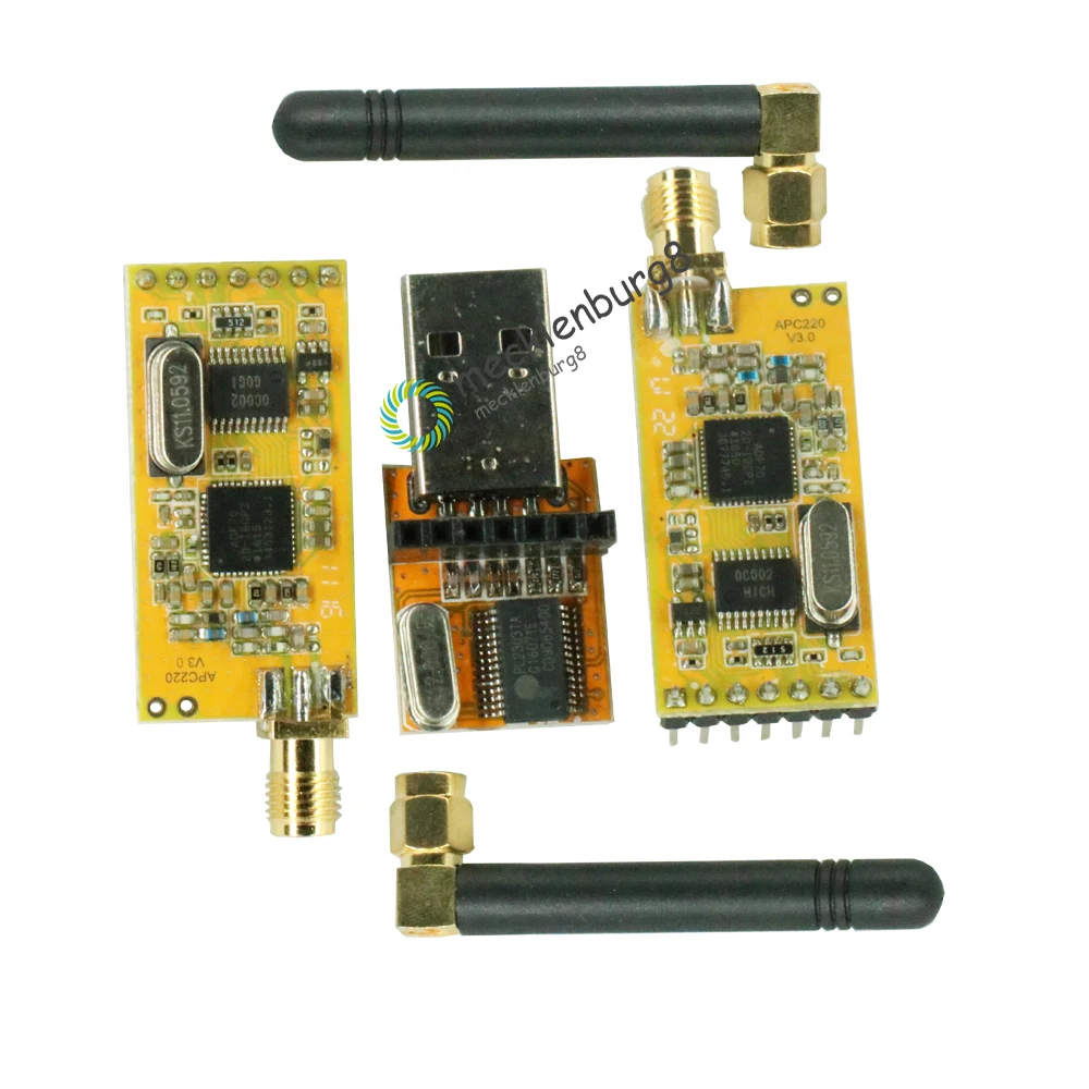 APC220 Беспроводная RF серийная плата данных модуль связь с антеннами USB конвертер