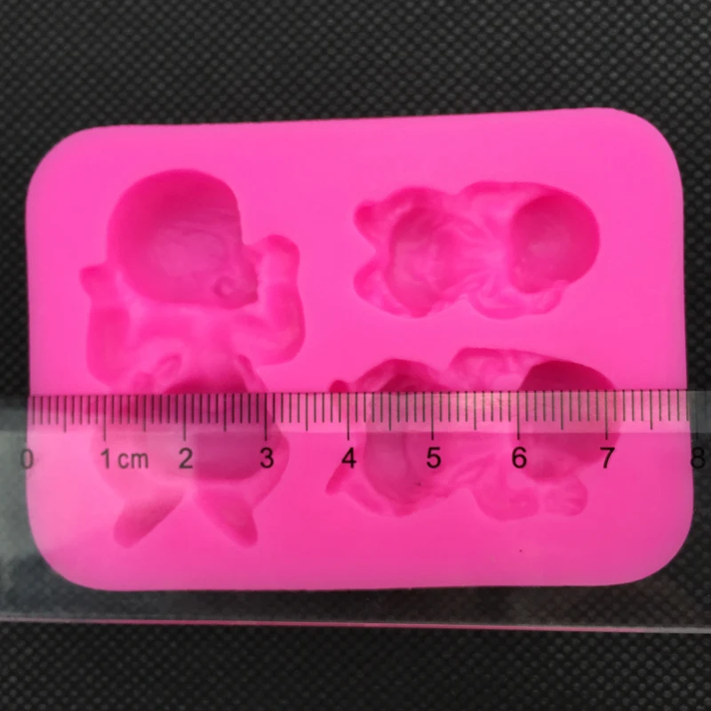 3 детские формы 3D обратного сахара Пищевая силиконовая форма для мыла из