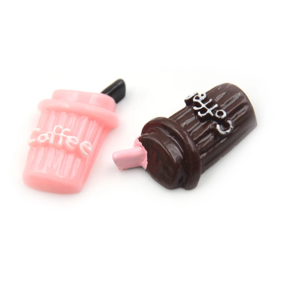 

2pcs Dollhouse Resin Mini Coffee Cup For Girl Miniature Cup Kitchen Room Food Drink Home Tableware Decor Dolls Accessories