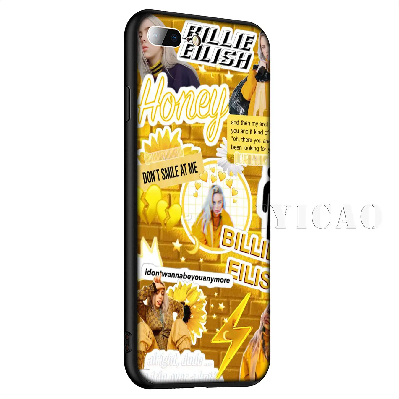 Милый силиконовый мягкий чехол Billie Eilish Khalid для iPhone 11 Pro Max XR X XS 8 7 6 6S Plus 5 5S SE |