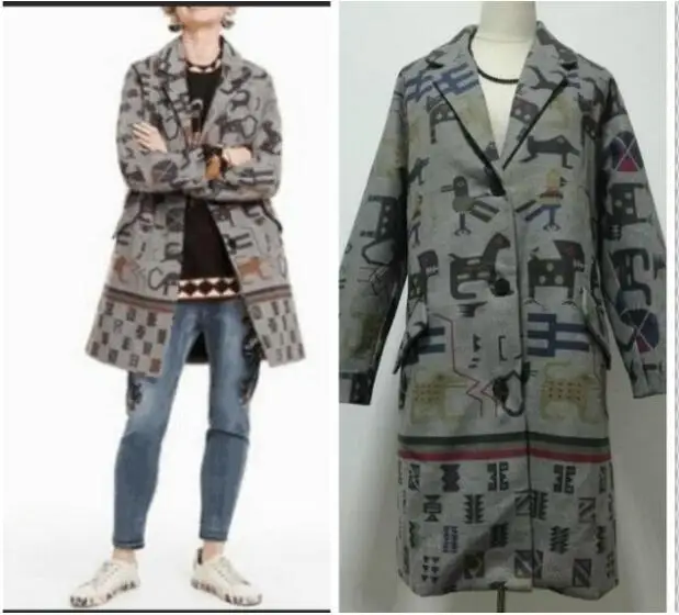 3 36-46 Испанский Deg ladies' модное тонкое пальто и пальто в - Цвет: 3 36-46