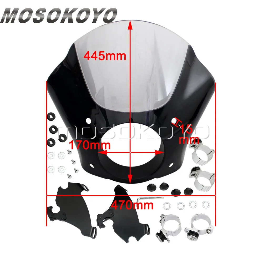 Мотоциклетная перчатка фара обтекатель прозрачное лобовое стекло для Harley Sportster