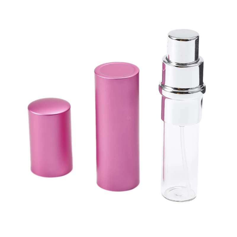 5ml Mini Portable Spray Bottle Perfume Container Refillable Pink Empty Atomizer Cosmetic Makeup Face Lotion Pot Travel use