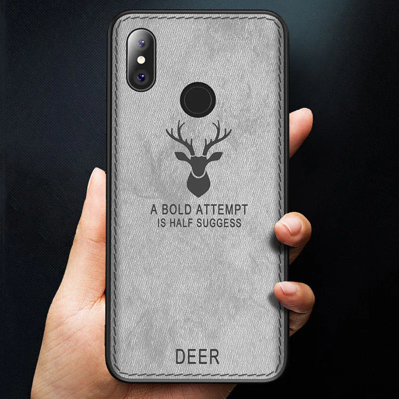 Текстура ткани+ Мягкий силиконовый бампер Олень чехол для телефона для Xiaomi mi 8 SE A1 A2 Lite 5X 6X для красный mi примечание 6 Pro 4 4X 5A 6A 5 плюс