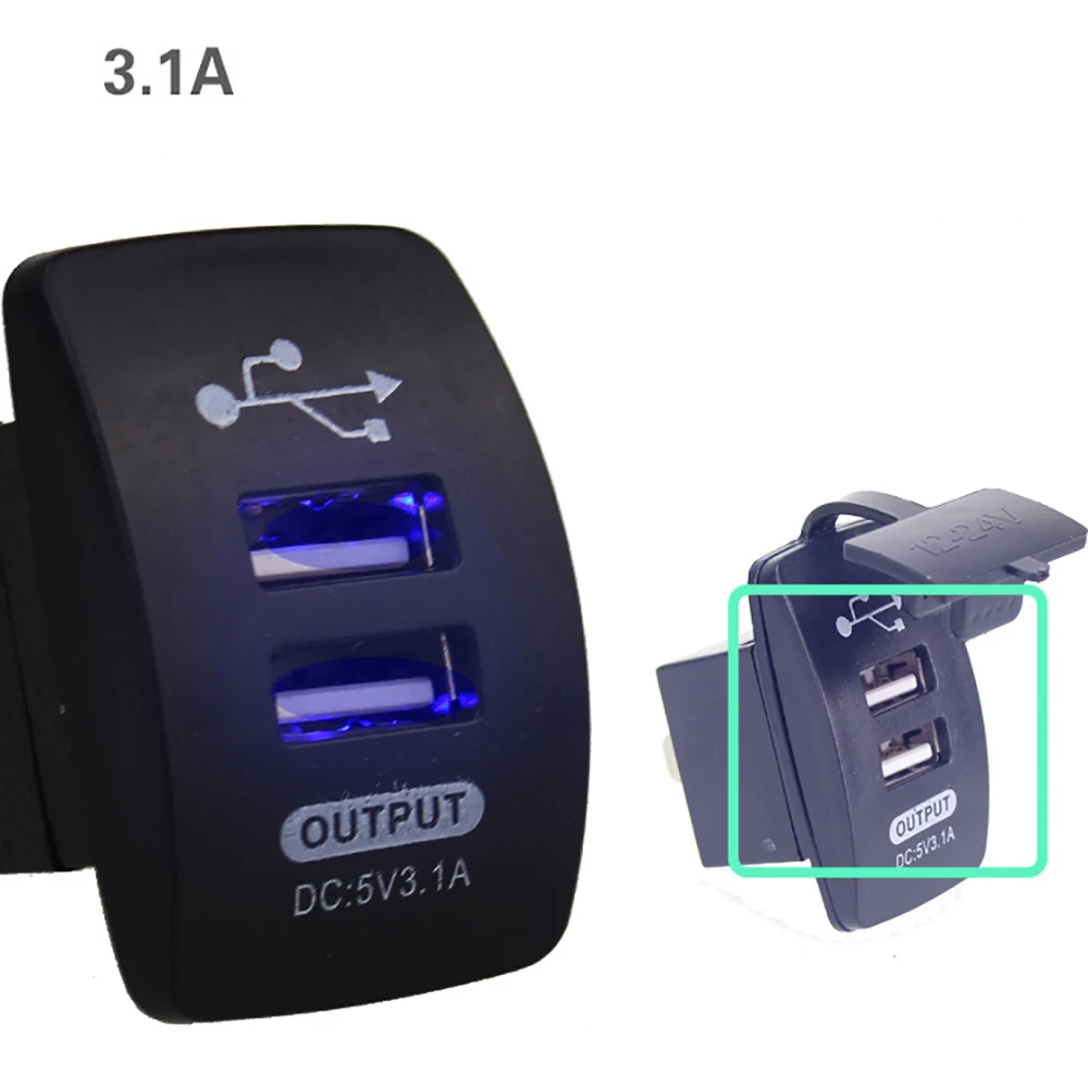 Автомобильное зарядное устройство с двумя USB портами 5 В 3 1 А|Зарядные устройства