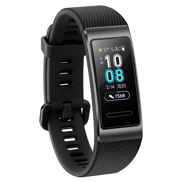 Band 3 Pro Black huawei Band 3 Pro gps Amoled 0,95 'Полноцветный Сенсорный Водонепроницаемый металлический браслет с датчиком сердечного ритма - Цвет: Band 3 Pro Black
