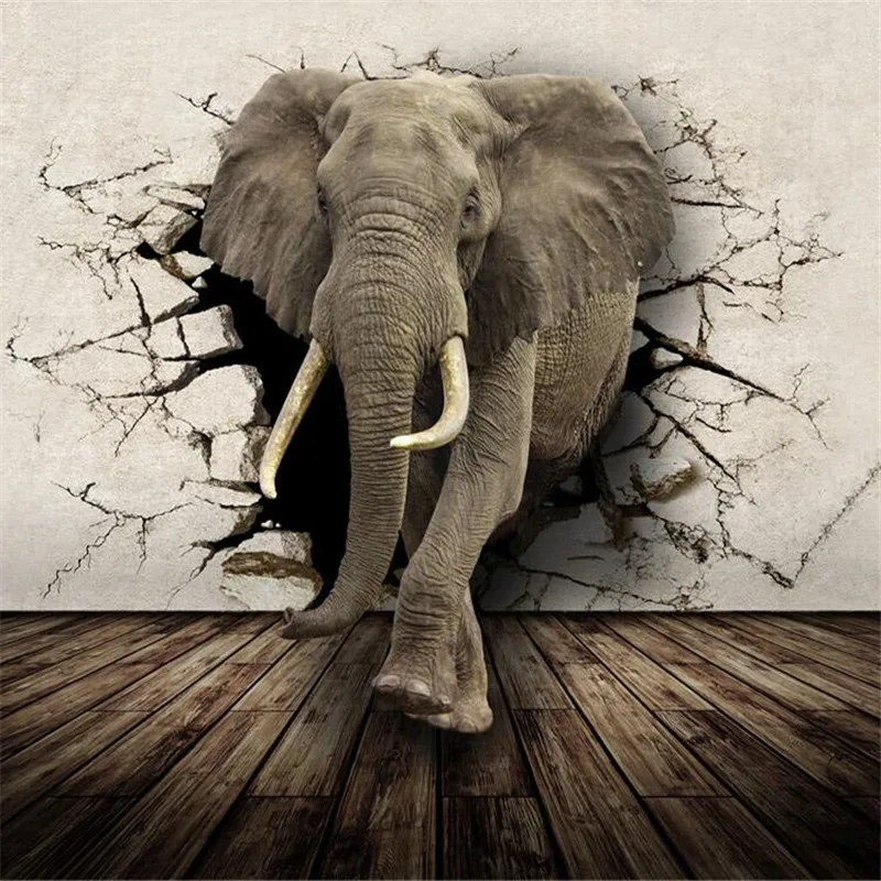 Качественные фотовспышки из ткани обои/Животные Гостиная ТВ фон детская комната