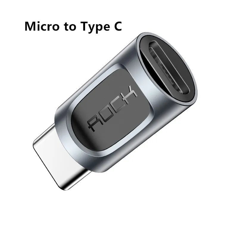 Micro to Type C Адаптер OTG type-C для освещения для Iphone, алюминиевый, для синхронизации данных, женский, Micro usb type-C, для мужчин, usb type-C, для Lightning, конвертер - Цвет: Micro to Type C