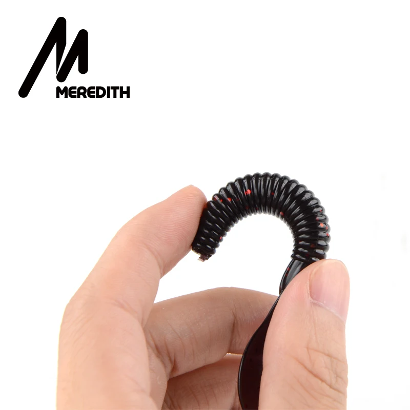 От магазина Meredith 9 см/4 4 г щипцы приманка Tail Grub искусственные рыболовные мягкие