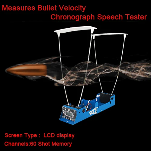 

PPT Tactical LCD Display Measures Bullet Velocity Shooting Record Function Chronograph Speed Tester Airsoft Hunting HS35-0005