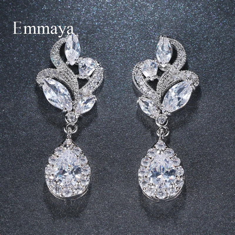 Женские серьги подвески с фианитом ювелирные украшения для вечеринок|cubic zirconia