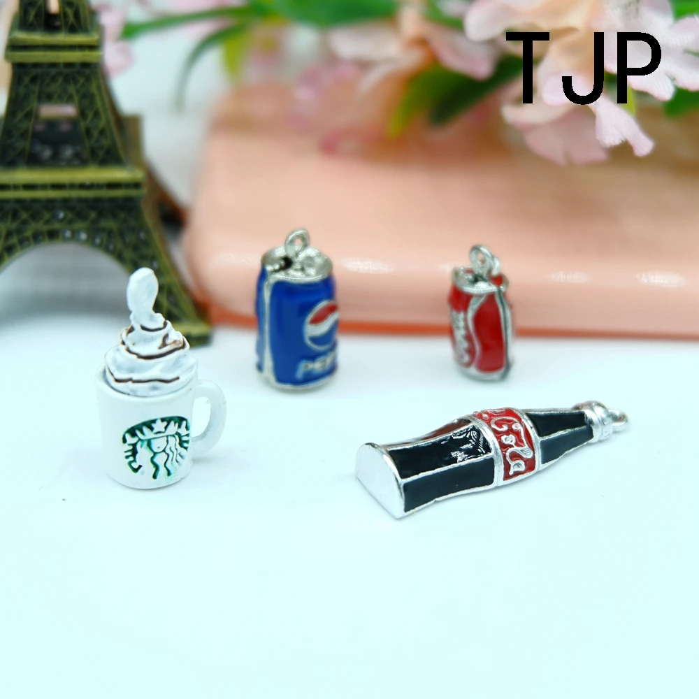 Каваи Кола кофе Подвески для DIY украшения Браслеты ожерелье серьги брелок ювелирных изделий
