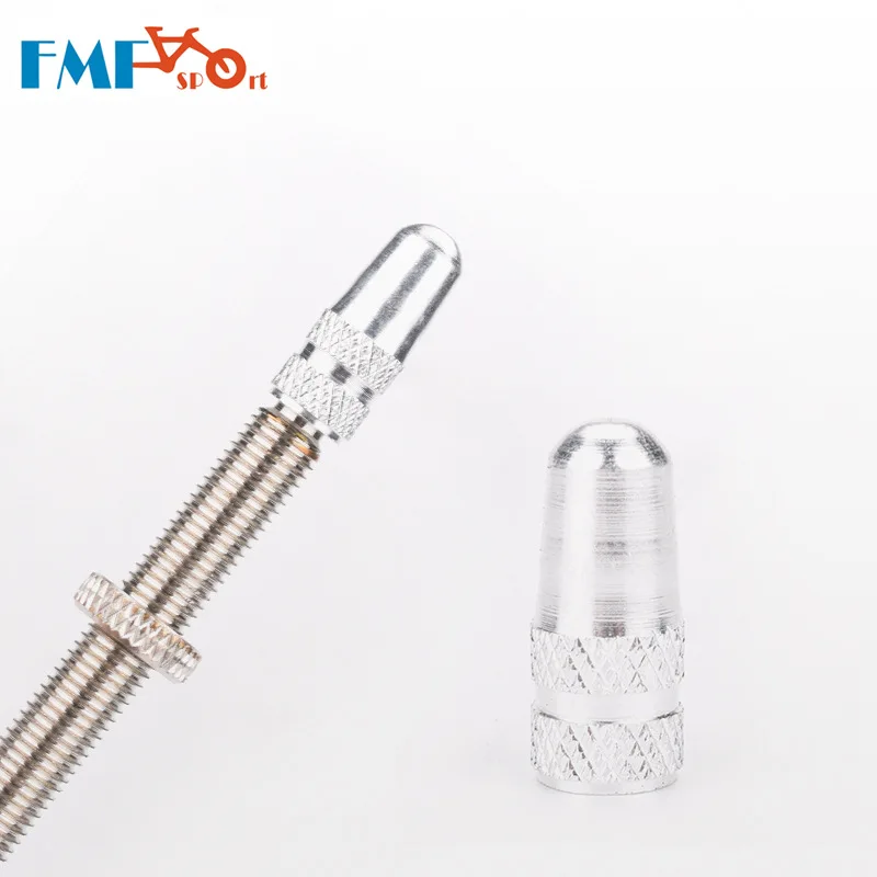 SILVER 1pair 1 пара велосипедных клапанов крышка Presta клапан газовый рот крышка дорожный велосипед городской велосипед Алюминиевый сплав ЧПУ Сверхлегкий шиномонтажный клапан крышка FMF - Цвет: SILVER 1pair