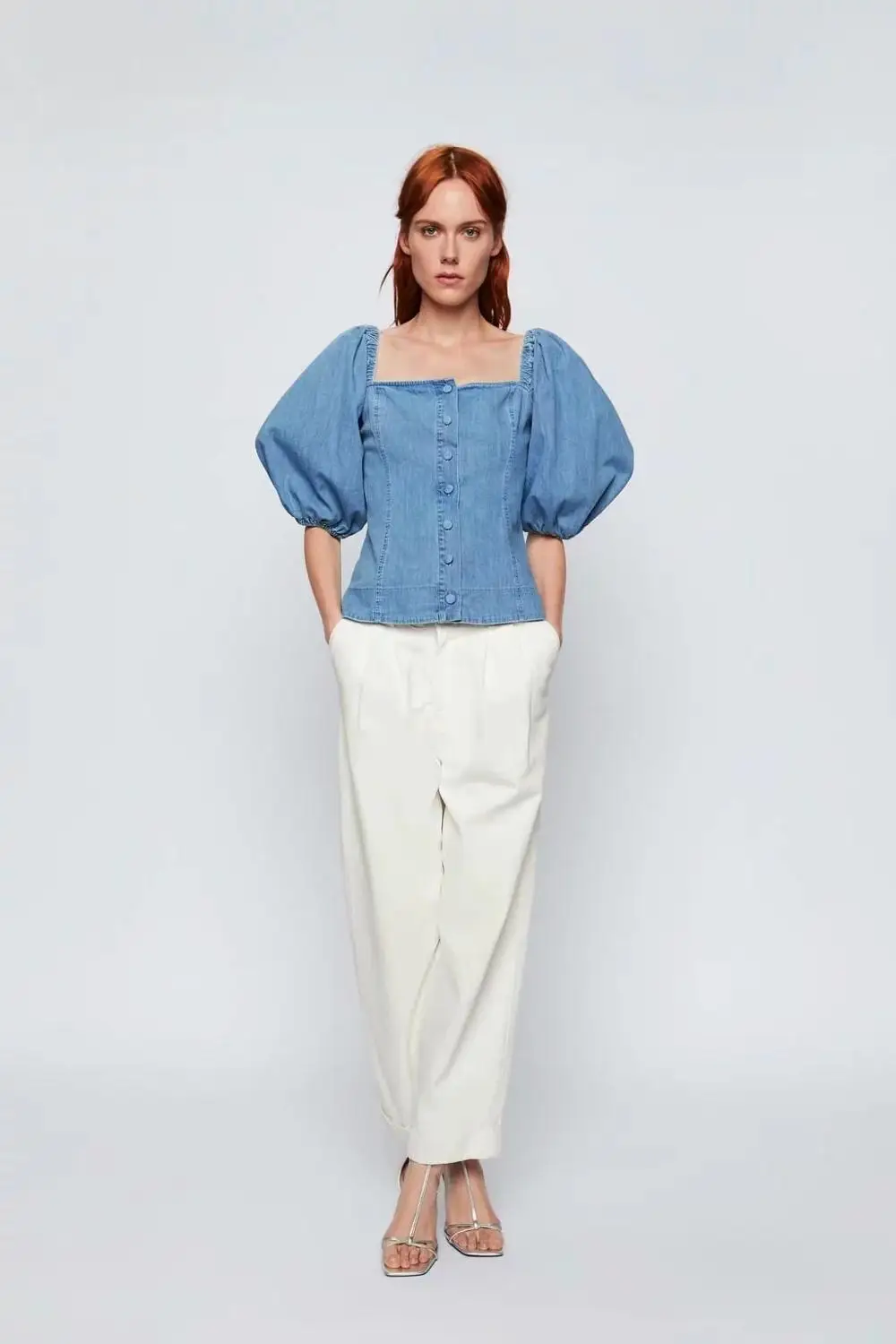 Northflow 2019 blusas блузка mujer de moda кимоно потертые джинсовые однотонные Блузы с