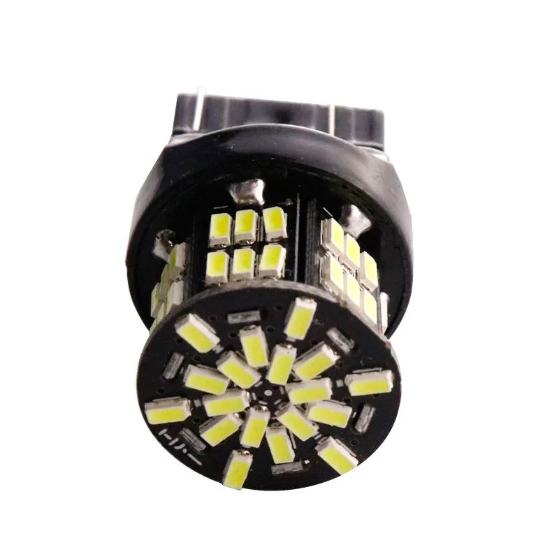 10 шт. T20 7440 7443 W21 5 Вт 54 led 3014 smd лампы для автомобиля Авто Обратный Свет Стоп сигнал
