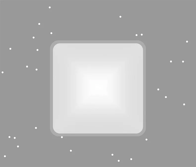 Потолочный светильник Yee квадратный светодиодный с дистанционным